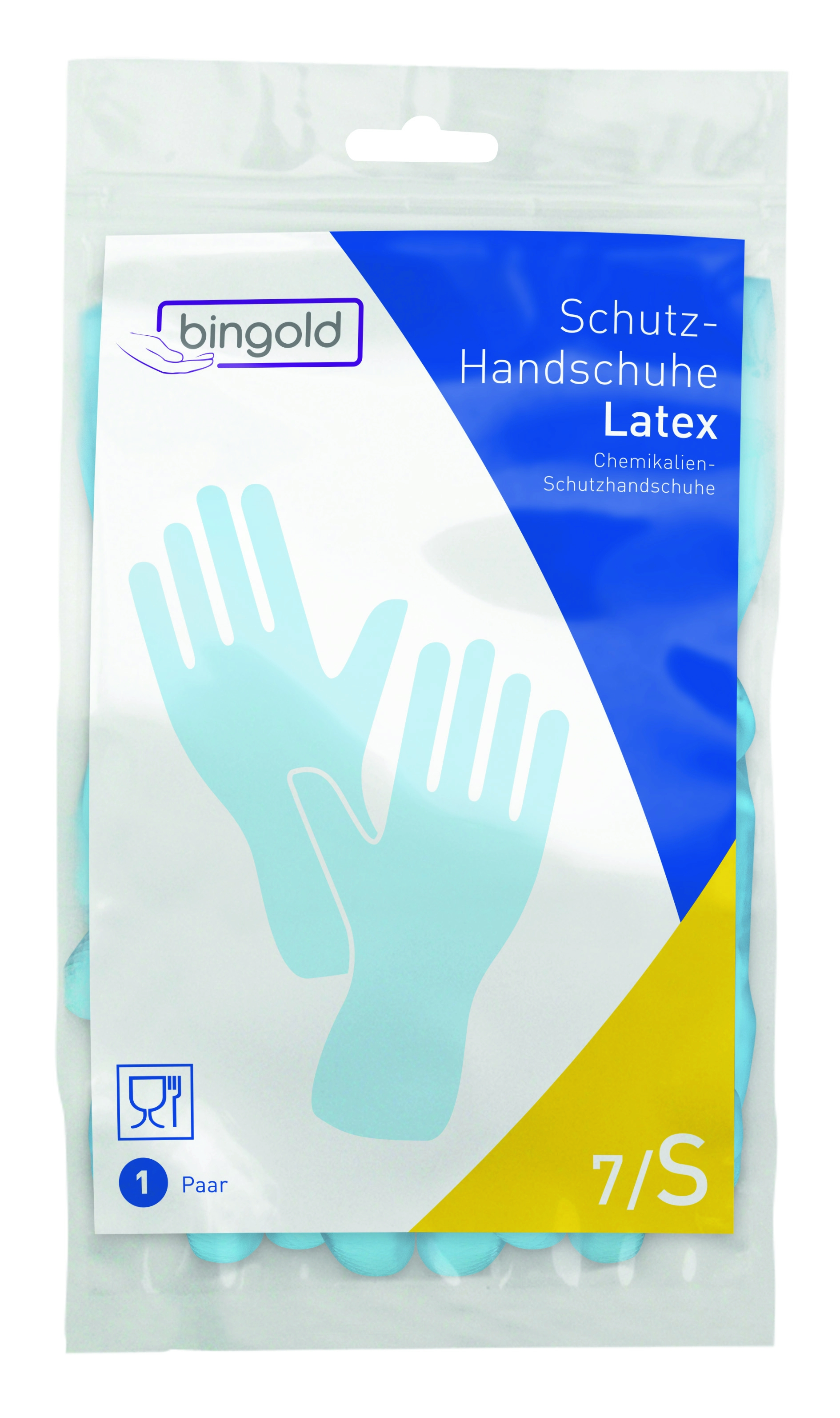 BINGOLD Schutzhandschuh Latex blau