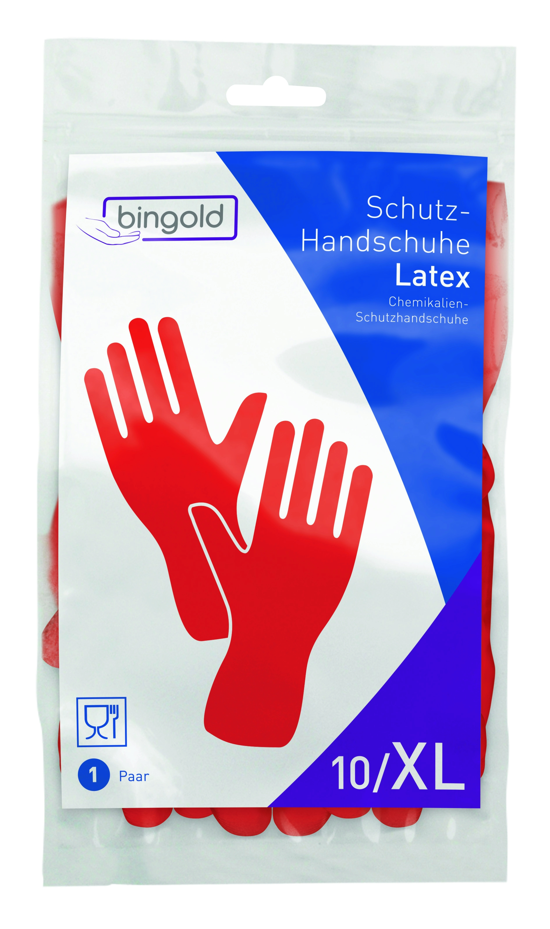 BINGOLD Schutzhandschuh Latex rot