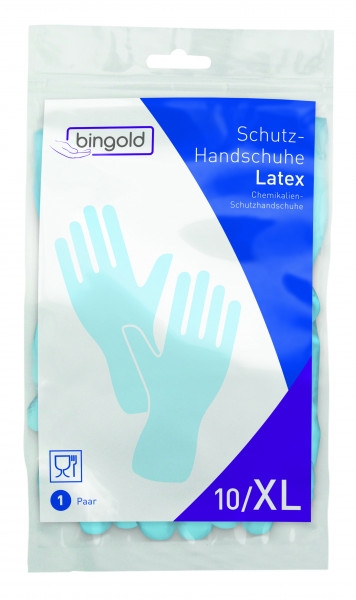 BINGOLD Schutzhandschuh Latex blau