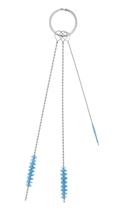 Reinigungsset mit 3 Bürsten, Ø2, Ø5, Ø6 mm, Weich
