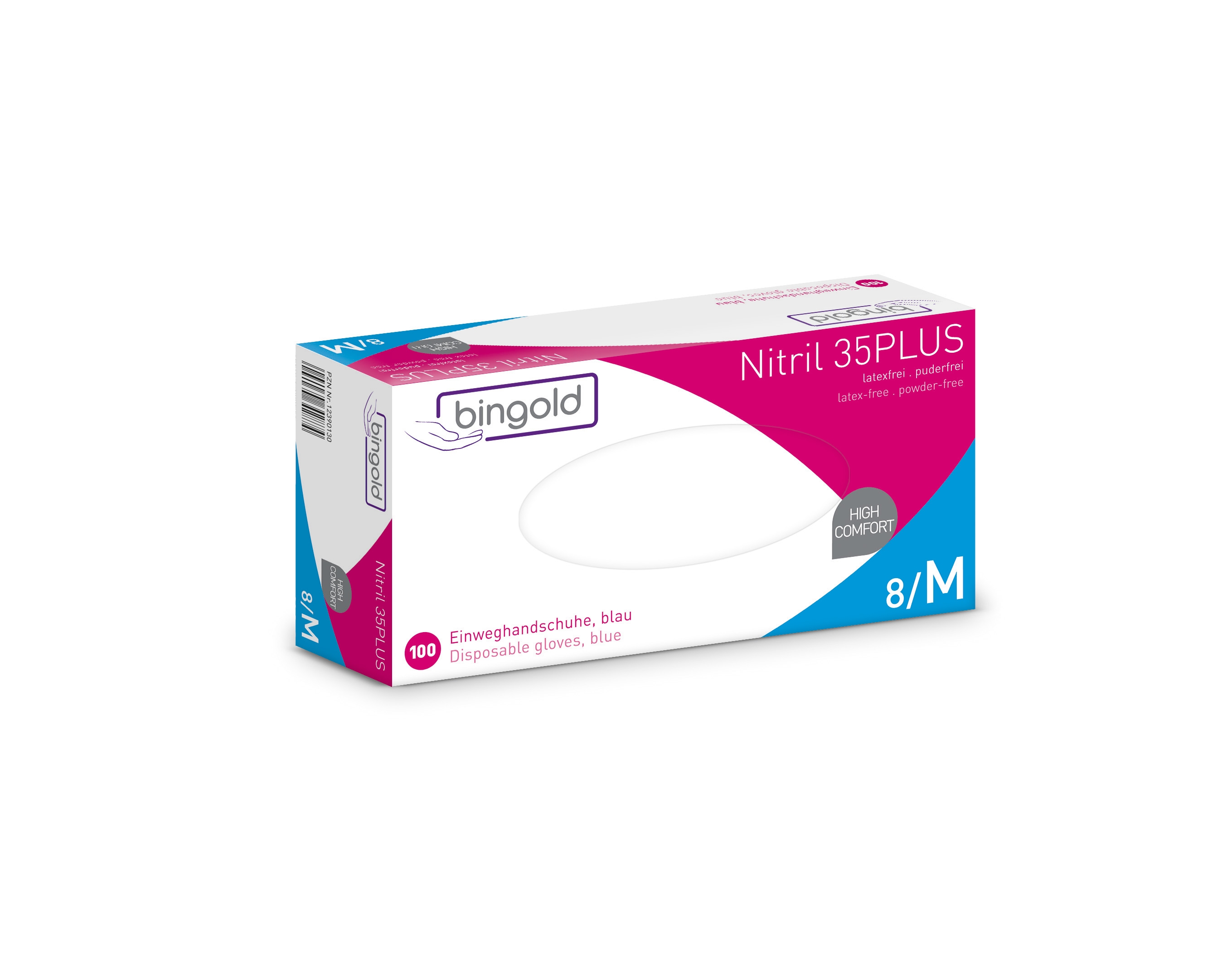 BINGOLD Nitril 35PLUS blau 100 Stk./Packung