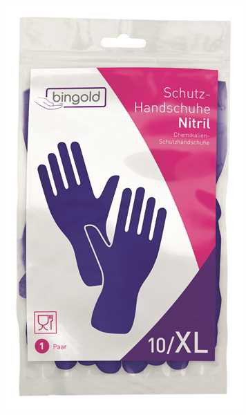 BINGOLD Schutzhandschuh Nitril blau