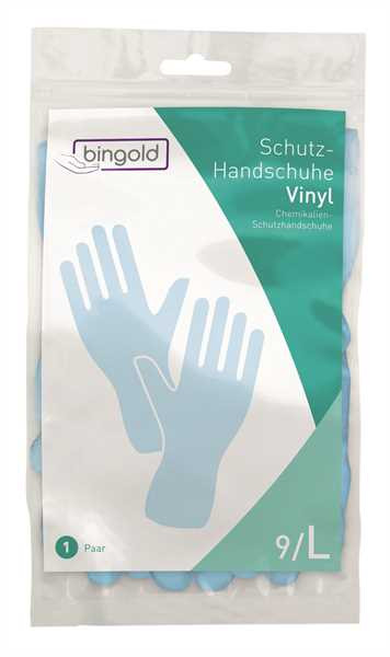 BINGOLD Schutzhandschuh Vinyl blau