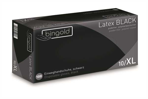 BINGOLD Latex BLACK natur 100 Stk./Packung