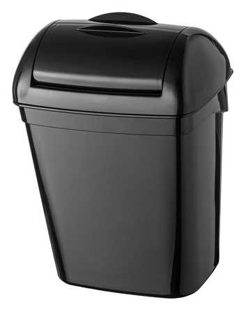 Hygiene-Abfallbehälter 8 Liter Kunststoff schwarz