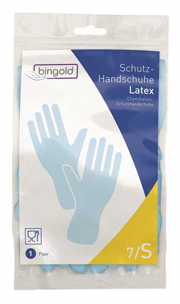 BINGOLD Schutzhandschuh Latex blau