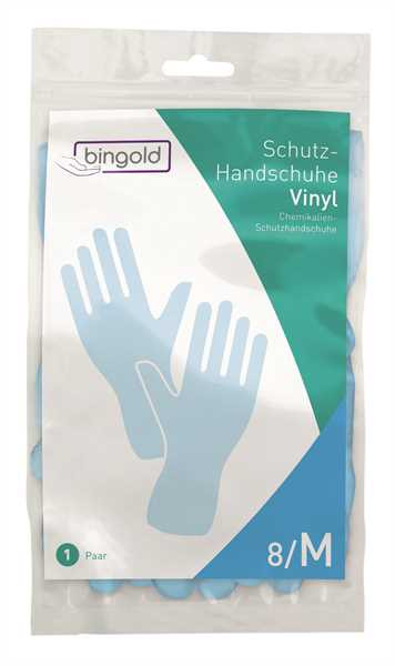 BINGOLD Schutzhandschuh Vinyl blau
