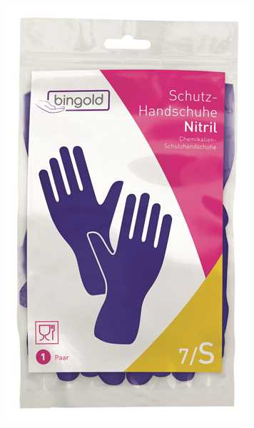 BINGOLD Schutzhandschuh Nitril blau