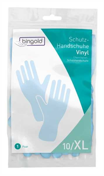 BINGOLD Schutzhandschuh Vinyl blau